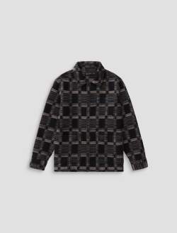 Leon Jacket Dark Grey Multi Chore Coat MENS TOPS Photo 1