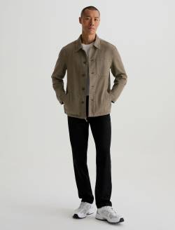 George Herringbone Jacket Dusty Sage Utility Shirt Jacket MENS TOPS Photo 5