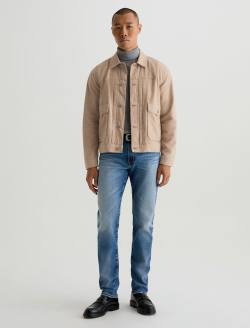 Sid Jacket Melange Camel Pleated Trucker MENS TOPS Photo 5