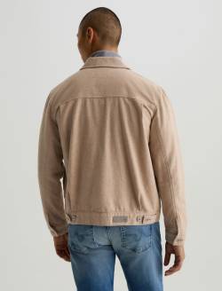 Sid Jacket Melange Camel Pleated Trucker MENS TOPS Photo 8
