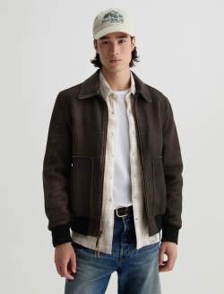 Charles Jacket Adventure Leather Bomber MENS TOPS Photo 2