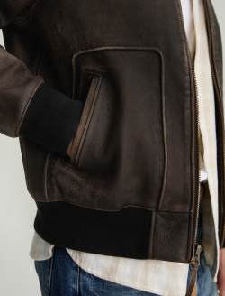 Charles Jacket Adventure Leather Bomber MENS TOPS Photo 6