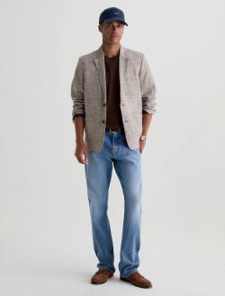 Leo Linen Blazer Oak Barrel Classic Fit MENS TOPS Photo 5