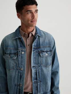 Sid Jacket 16 Years Hidden Gems Pleated Trucker MENS TOPS Photo 3