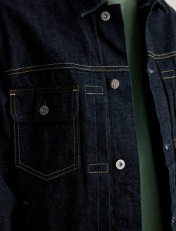 Sid Selvage Jacket Vineyard Rinse Pleated Trucker MENS TOPS Photo 6