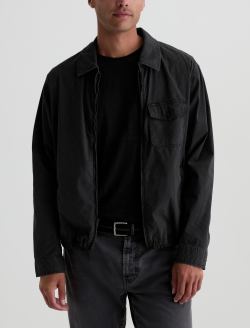 Riley Jacket Sulfur Antique Black Coach Jacket MENS TOPS Photo 2