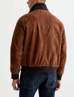 Andre Suede Jacket Jazzwood Classic Suede Bomber Jacket MENS TOPS Photo 8