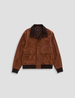 Andre Suede Jacket Jazzwood Classic Suede Bomber Jacket MENS TOPS Photo 1