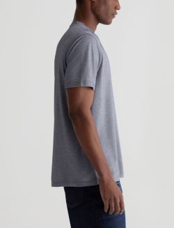 Bryce Crew Deep Navy Classic Crew Neck MENS TOPS Photo 3