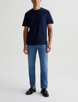 Bryce Crew Deep Navy Classic Crew Neck MENS TOPS Photo 2
