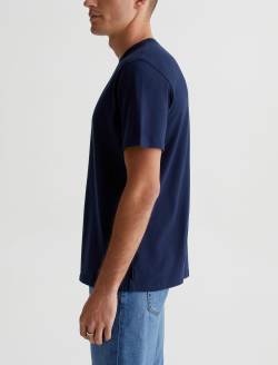 Bryce Crew Deep Navy Classic Crew Neck MENS TOPS Photo 4