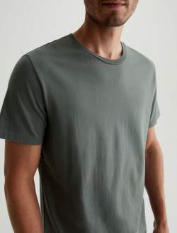 Bryce Crew Hunter Sage Classic Crew Neck MENS TOPS Photo 2