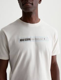 Bryce Crew Indigo Sessions Ivory Dust Classic Graphic Tee MENS TOPS Photo 3