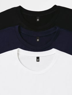 Bryce Crew 3-Pack Essential Assorted Classic Crew Neck MENS TOPS Photo 3