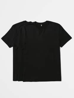 Bryce Crew 3-Pack Essential True Black Classic Crew Neck MENS TOPS Photo 2