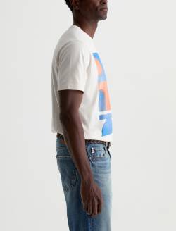 Bryce Crew Modern Jazz Collage Ivory Dust Classic Graphic Tee MENS TOPS Photo 4