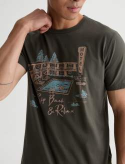 Bryce Crew P Sip And Relax Forest Moss Classic Tee MENS TOPS Photo 3