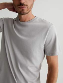 Bryce Crew Silver Gray Classic Crew Neck MENS TOPS Photo 2