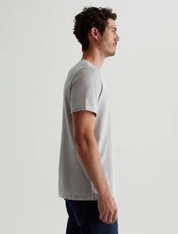 Bryce Crew Silver Gray Classic Crew Neck MENS TOPS Photo 3