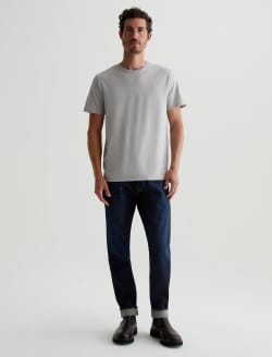 Bryce Crew Silver Gray Classic Crew Neck MENS TOPS Photo 4