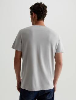 Bryce Crew Silver Gray Classic Crew Neck MENS TOPS Photo 7