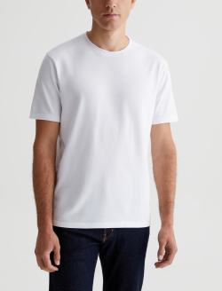 Bryce Crew True White Classic Crew Neck MENS TOPS Photo 1