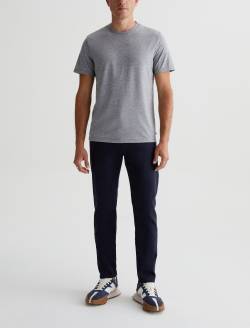 Bryce Crew Heather Grey Classic Crew Neck MENS TOPS Photo 3