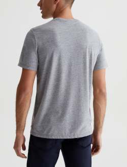 Bryce Crew Heather Grey Classic Crew Neck MENS TOPS Photo 7