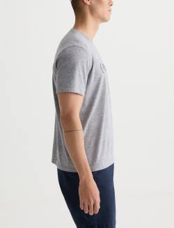 Bryce Crew Pacific Haze Heather Grey Classic Tee MENS TOPS Photo 4