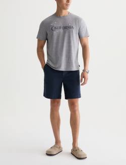 Bryce Crew Pacific Haze Heather Grey Classic Tee MENS TOPS Photo 5