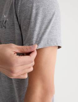 Bryce Crew Pacific Haze Heather Grey Classic Tee MENS TOPS Photo 6