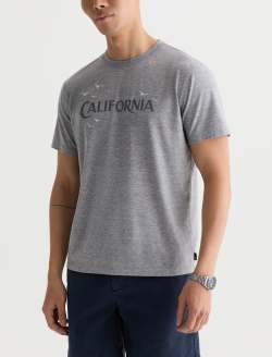 Bryce Crew Pacific Haze Heather Grey Classic Tee MENS TOPS Photo 7