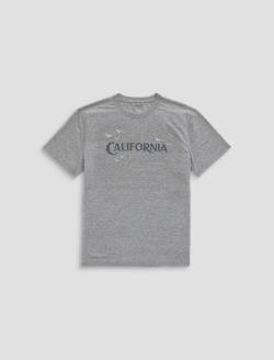 Bryce Crew Pacific Haze Heather Grey Classic Tee MENS TOPS Photo 1