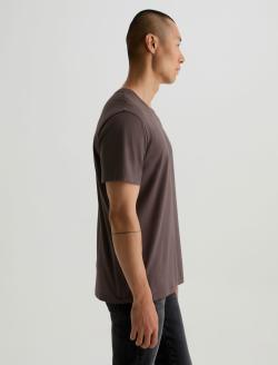 Bryce Crew Brown Slate Classic Crew Neck MENS TOPS Photo 4