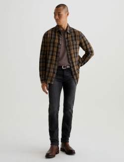 Bryce Crew Brown Slate Classic Crew Neck MENS TOPS Photo 5