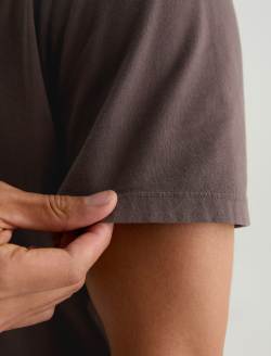 Bryce Crew Brown Slate Classic Crew Neck MENS TOPS Photo 6