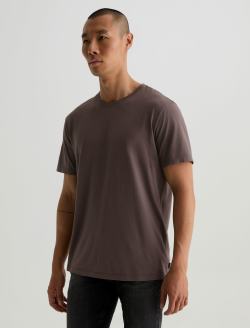 Bryce Crew Brown Slate Classic Crew Neck MENS TOPS Photo 7