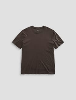 Bryce Crew Brown Slate Classic Crew Neck MENS TOPS Photo 1