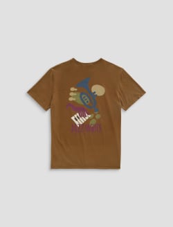Bryce Crew P Jazz Night Mustard Classic Graphic Tee MENS TOPS Photo 9