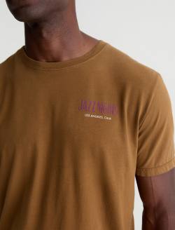 Bryce Crew P Jazz Night Mustard Classic Graphic Tee MENS TOPS Photo 3
