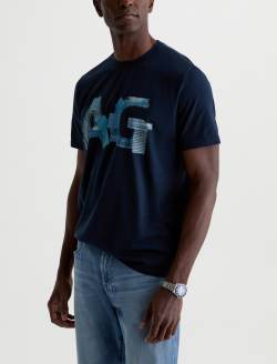Bryce Crew Ag Boro Deep Navy Classic Graphic Tee MENS TOPS Photo 7