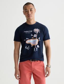 Bryce Crew Poolside Hotel Deep Navy Classic Tee MENS TOPS Photo 2