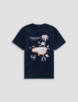 Bryce Crew Poolside Hotel Deep Navy Classic Tee MENS TOPS Photo 1