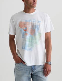 Bryce Crew Happy Hour True White Classic Tee MENS TOPS Photo 2