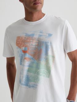 Bryce Crew Happy Hour True White Classic Tee MENS TOPS Photo 3