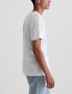 Bryce Crew Happy Hour True White Classic Tee MENS TOPS Photo 4