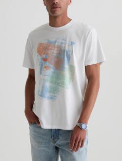 Bryce Crew Happy Hour True White Classic Tee MENS TOPS Photo 7