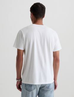 Bryce Crew Happy Hour True White Classic Tee MENS TOPS Photo 8