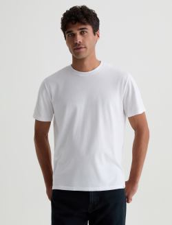 Bryce Crew True White Classic Tee MENS TOPS Photo 2