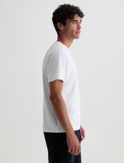 Bryce Crew True White Classic Tee MENS TOPS Photo 4